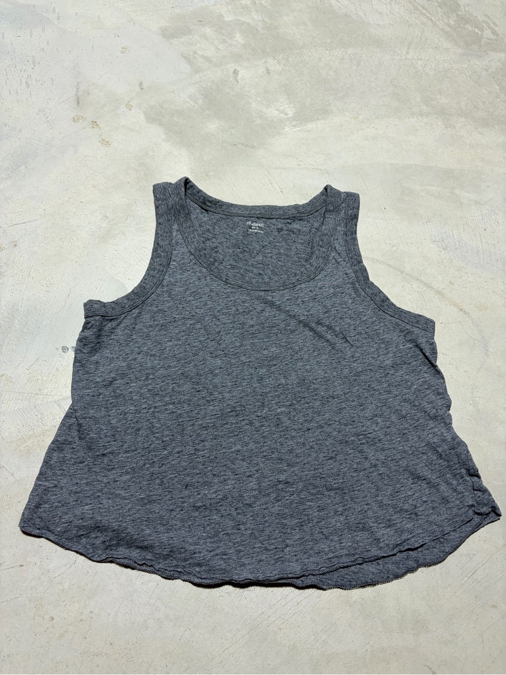 Madewell Women’s Tank Top Gray cotton large